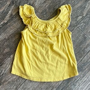 Old navy yellow ruffle top